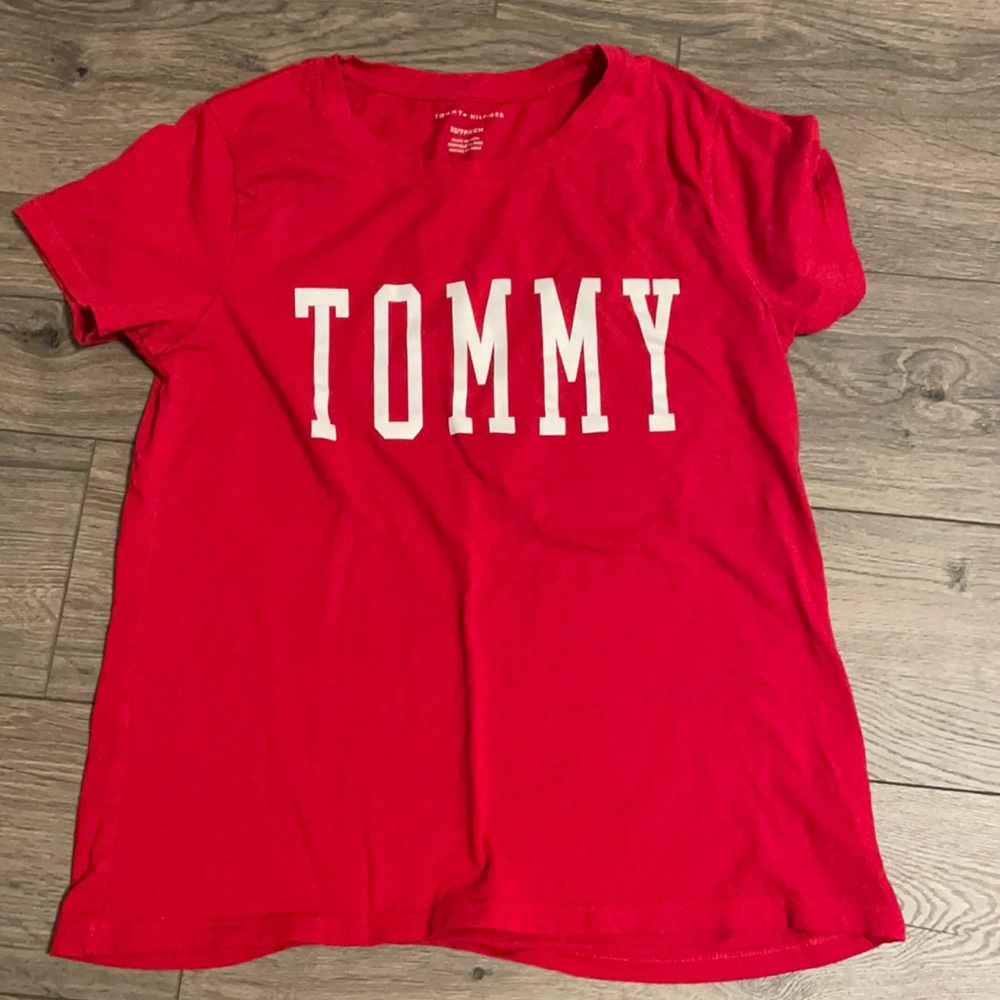 Red Tommy Hilfiger Shirt